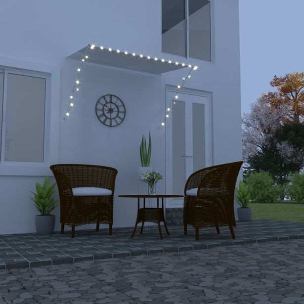 Sisäänkelattava markiisi ledillä 200x150 cm kerma_1