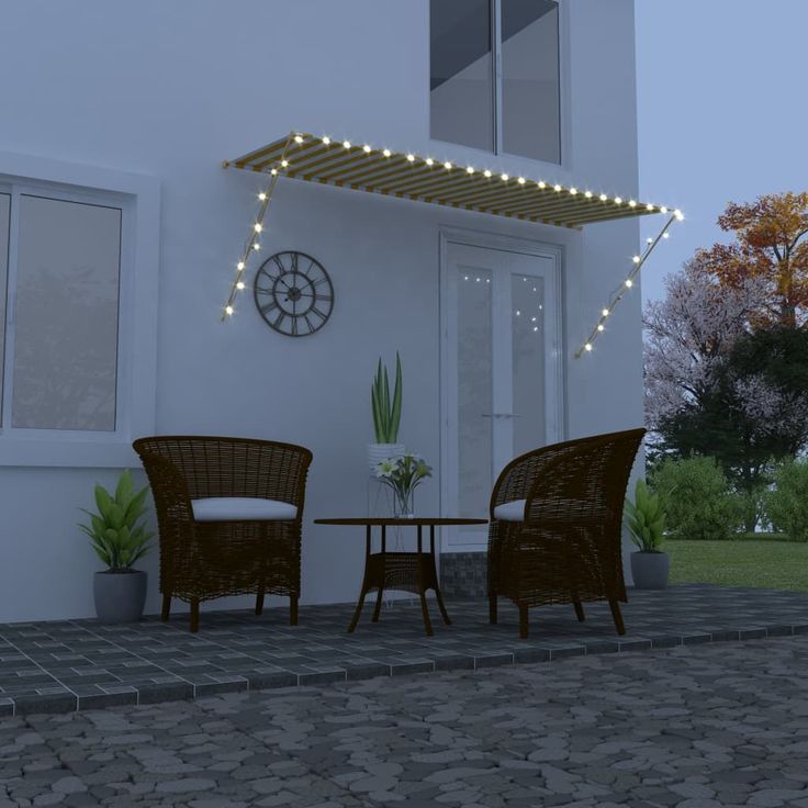 Sisäänkelattava markiisi ledillä 300x150 cm_1