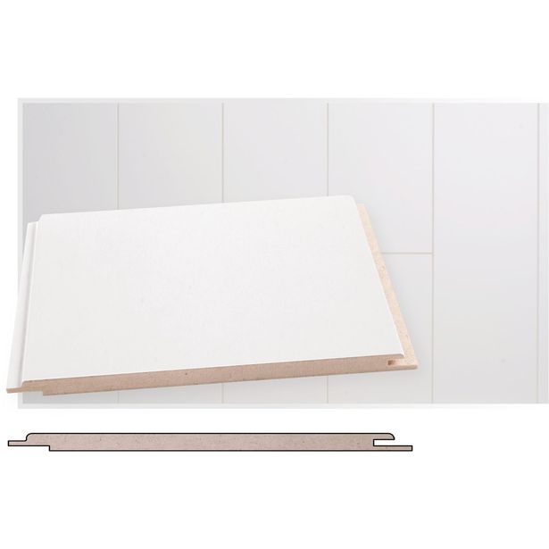 Sisustuspaneeli Maler ART STP-0 10x195x2070 mm MDF ympäripontattu antibakteerinen valkoinen
