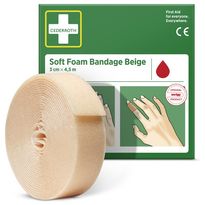 Soft Foam -laastari Cederroth beige 3 cm x 4,5 m