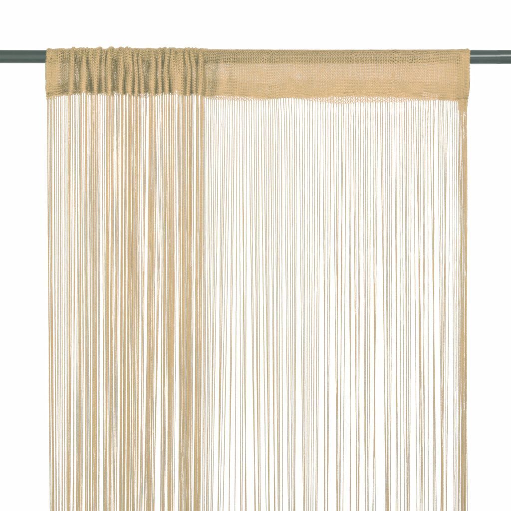 String-verhot 2 kpl 100x250 cm beige