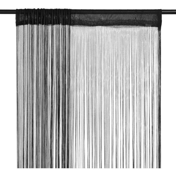 String-verhot 2 kpl 100x250 cm musta_1
