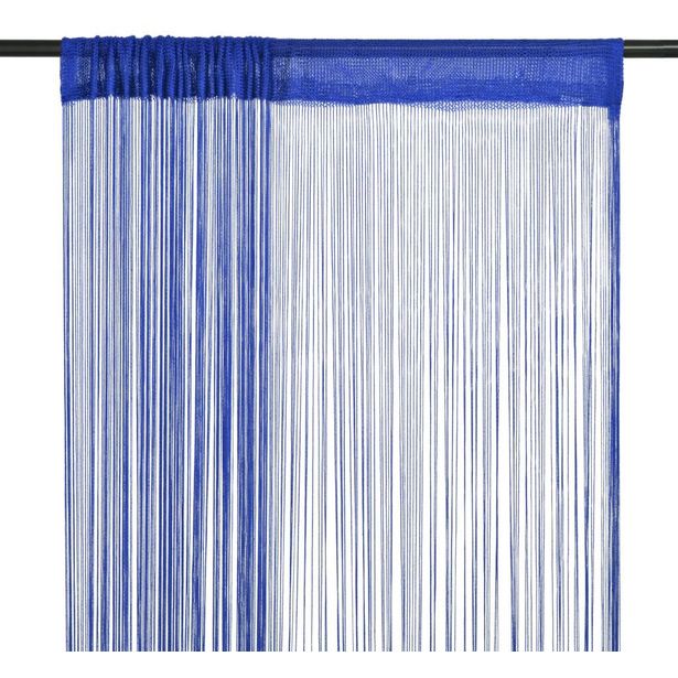 String-verhot 2 kpl 100x250 cm sininen_1