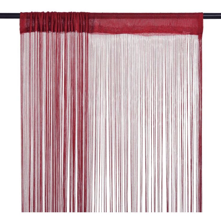 String-verhot 2 kpl 100x250 cm viininpunainen_1