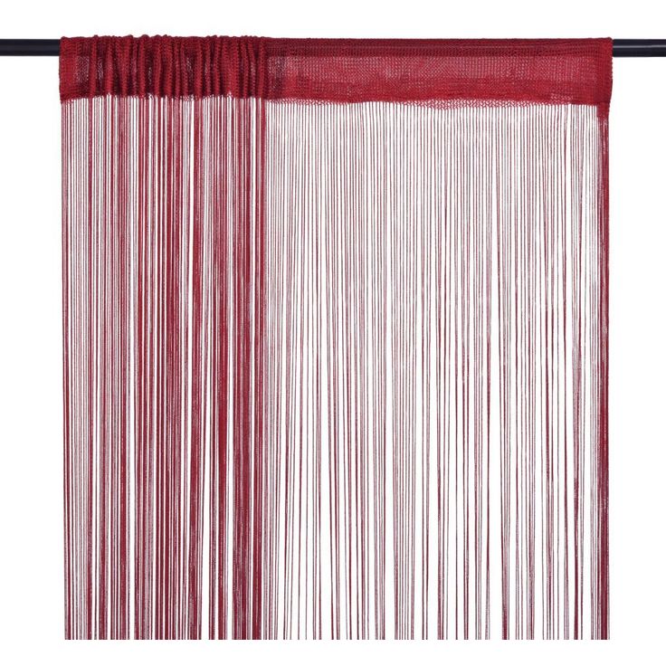 String-verhot 2 kpl 140x250 cm viininpunainen_1