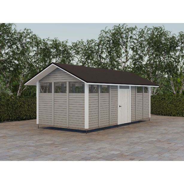 Roskakatos Timburg RK23, mm, 22.7m², puuvalmis