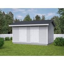 Elementtivarasto Aarni E10b, 4540x3180mm, 14.44m², puuvalmis