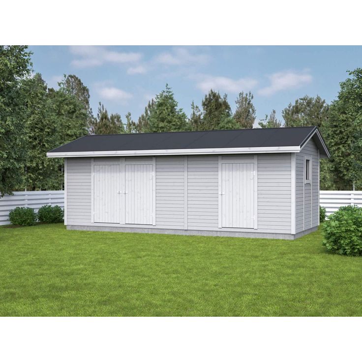 Elementtivarasto Aarni E13, 7040x3180mm, 22.39m², puuvalmis