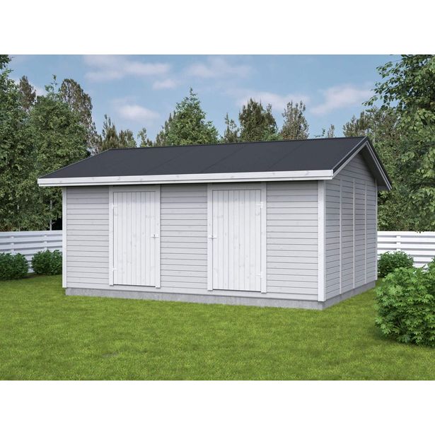 Elementtivarasto Aarni E16, 4240x5040mm, 21.36m², puuvalmis