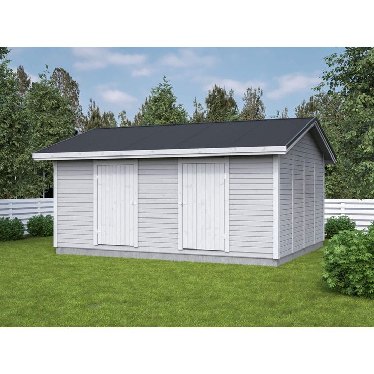 Elementtivarasto Aarni E16, 4240x5040mm, 21.36m², puuvalmis