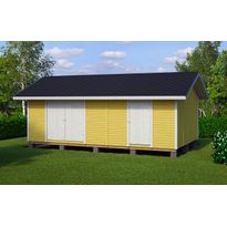Elementtivarasto Aarni E18, 7040x4240mm, 29.85m², puuvalmis