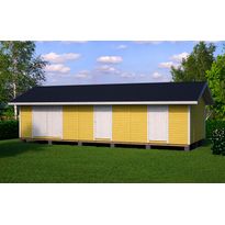 Elementtivarasto Aarni E21, 10040x4240mm, 42.57m², puuvalmis