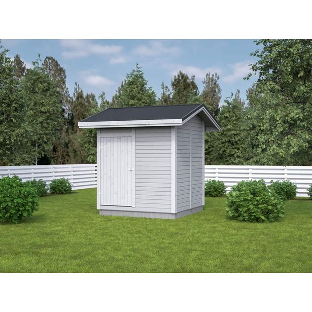 Elementtivarasto Aarni E4, 2040x2140mm, 4.37m², puuvalmis