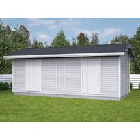 Elementtivarasto Aarni E8c, 6540x2640mm, 17.27m², puuvalmis