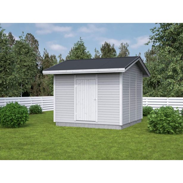 Elementtivarasto Aarni E9, 3040x3180mm, 9.67m², puuvalmis