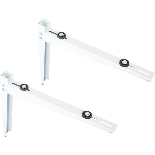 Ilmalämpöpumpun seinäteline Strong Line, 100+100kg, 450x550mm, kivijalkaan