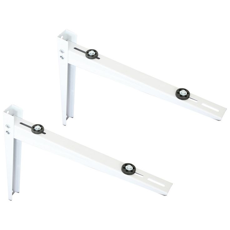 Ilmalämpöpumpun seinäteline Strong Line, 100+100kg, 450x550mm, kivijalkaan
