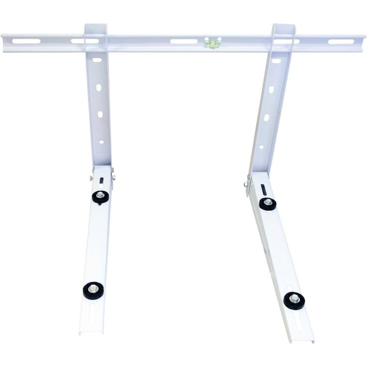 Ilmalämpöpumpun seinäteline Strong Line, 90+90kg, 365x450x780mm, vaakatuella 