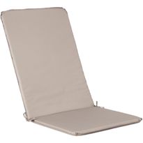Istuin-selkänojapehmuste Home4You OHIO vedenpitävä, 50x120x2,5 cm beige