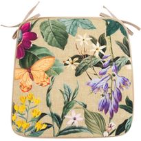 Tuolityyny Home4You AMAZONIA 39x39 cm, beige kukallinen