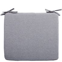 Tuolin pehmuste Home4You SIMPLE, harmaa 38x43x2,5 cm