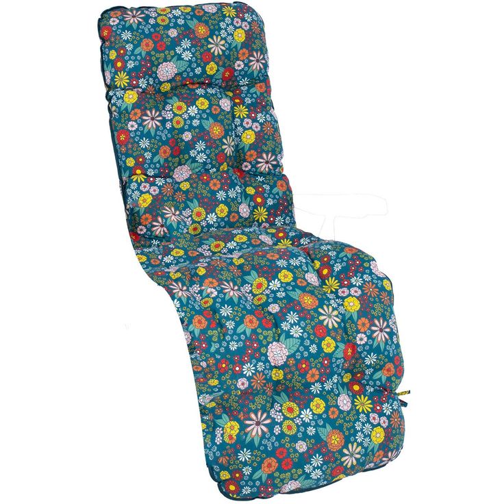 Cushion for chair BADEN-BADEN 48 x 165 cm, blooming flowers