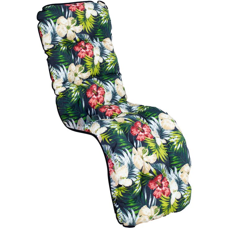 Cushion for chair BADEN-BADEN 48 x 165 cm, dark floral