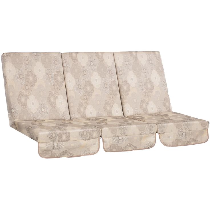 Cushion swings MONTREAL 114x52x9cm, beige circles3pc