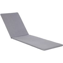 Tuolin pehmuste Home4You SIMPLE harmaa 55x195x3 cm