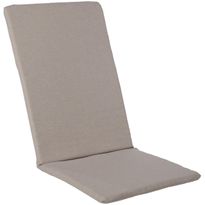 Tuolin pehmuste Home4You SIMPLE beige 48x115x3 cm