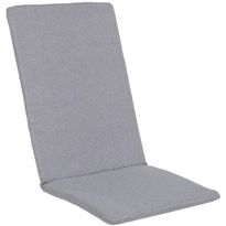Tuolin pehmuste Home4You SIMPLE harmaa 48x115x3 cm