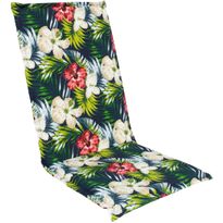 Tuolin pehmuste Home4You SUMMER kukkakuosi 48x115xK4,5 cm, tumma kukkakuosi