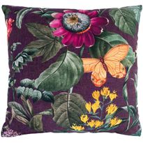 Tyyny Home4You AMAZONIA 45x45 cm, violetti kukkakuosi, monivärinen