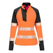 Naisten collegepusero Portwest T173 Hi-Vis 1/4-vetoketjullinen