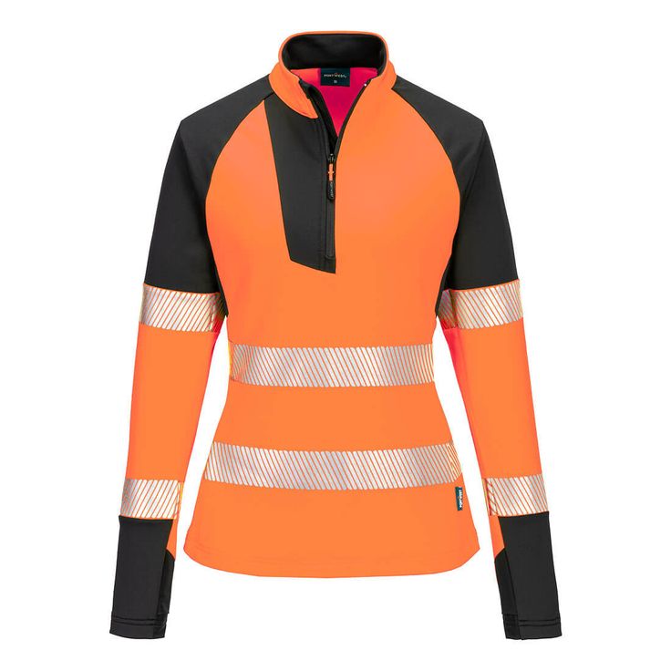 Naisten collegepusero Portwest T173 Hi-Vis 1/4-vetoketjullinen