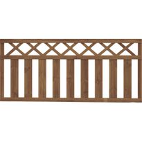 Aitaelementti pystylauta + vinoristikko Koti A76R 1800x800mm ruskea