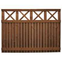 Aitaelementti Raja A86R 1600x2200 mm pystylauta + koristeristikko ruskea