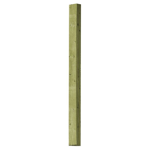 Aitatolppa K02/100 100x100 mm sahapintainen vihreä