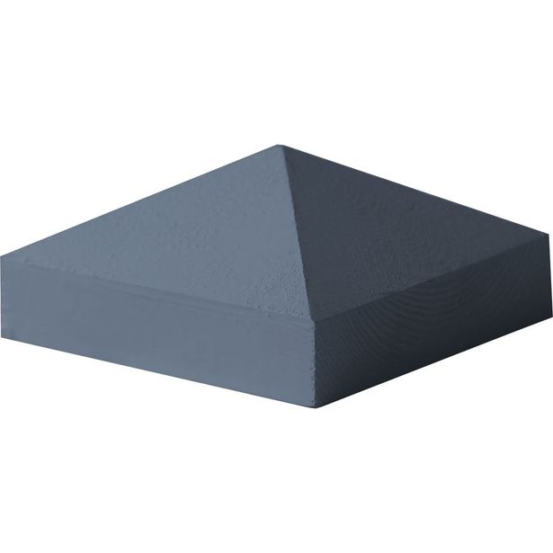 Tolpanhattu Pyramidi K38H 90x90mm harmaa