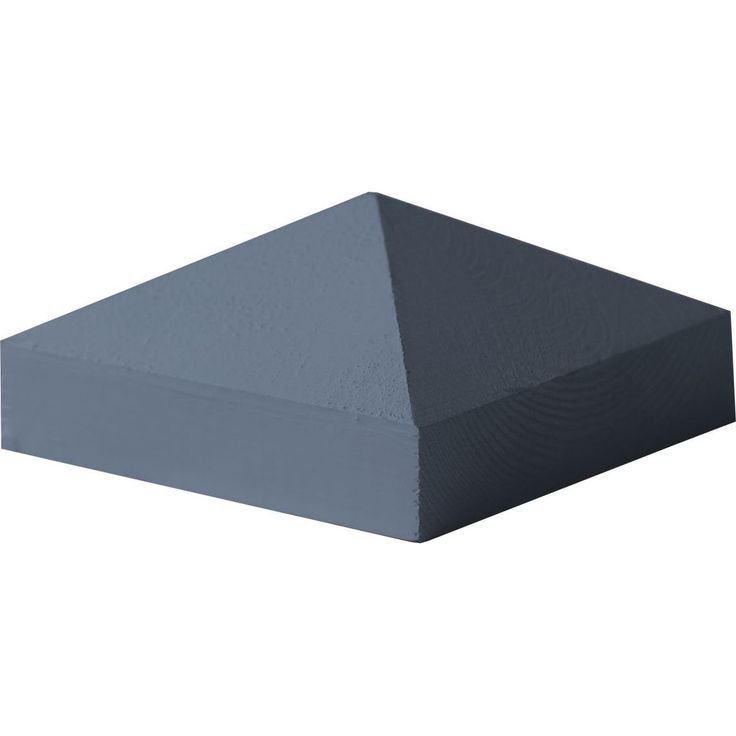 Tolpanhattu Pyramidi K38H 90x90mm harmaa