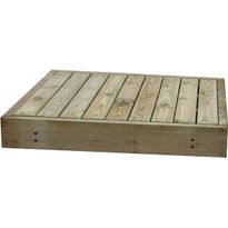 Terassielementti, kehikko ja laatta, 980x980x140mm, OUTLET, vihreä