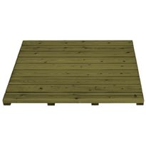 Terassielementti Laatta T02 900x900 mm 4 tukirimaa vihreä