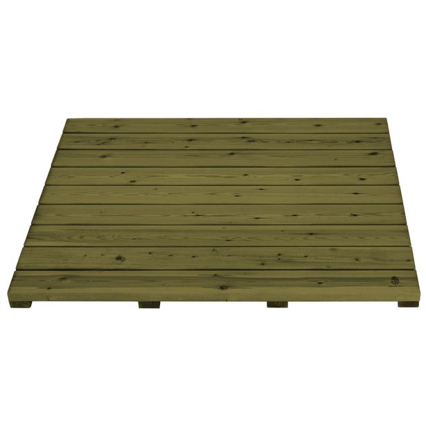 Terassielementti Laatta T02 900x900 mm 4 tukirimaa vihreä