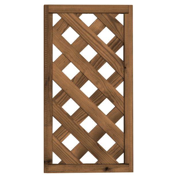 Terassielementti Sisäritilä puolikasaitaan T27R 300x570 mm ruskea