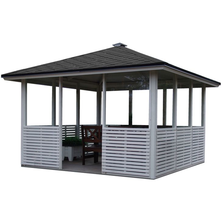 Lasipaviljonki 3x3m aumakatolla