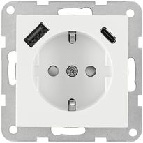 Pistorasia 1-osainen Tamcontrol Visio S 1x USB-C ja 1x USB-A - eri värejä