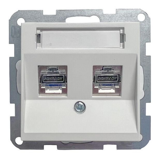 Datarasia Tamcontrol Visio S 2xRJ45 valkoinen - peitelevyllä ja datarasialla, eri värejä