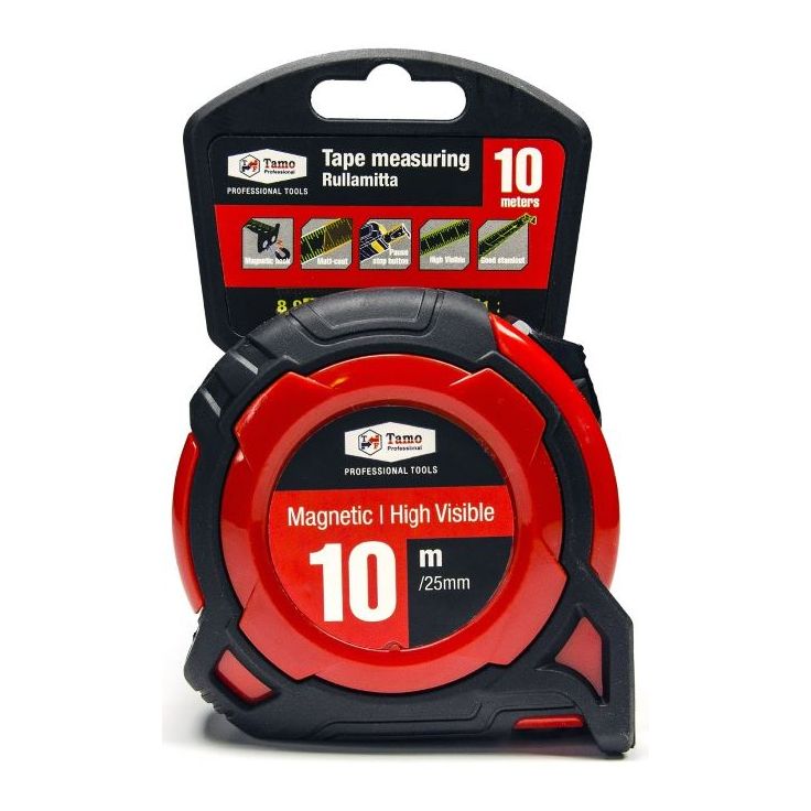 Magneettinen mittanauha Tamo Tamoline 10 m x 25mm