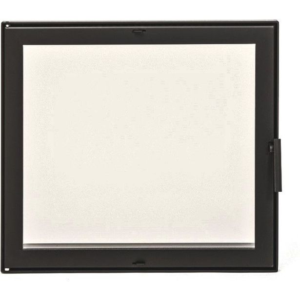 Takkaluukku Tapani Puosi, 540x475mm, musta, oikeakätinen, Verkkokaupan poistotuote