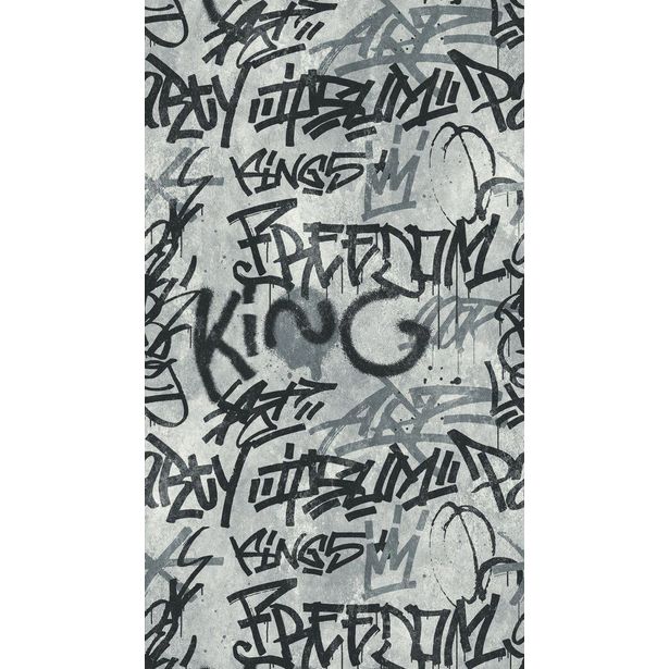 Kuvatapetti A.S. Creation THE WALL 38251-1, 159x280cm, harmaa